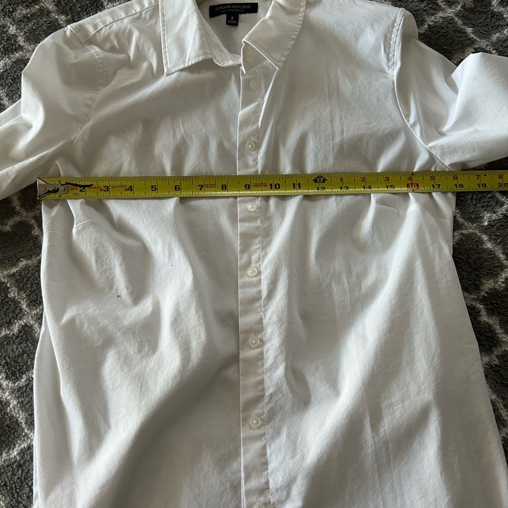 Banana Republic Riley Tailored Fit Shirt - Crisp White - Picture 6 of 6
